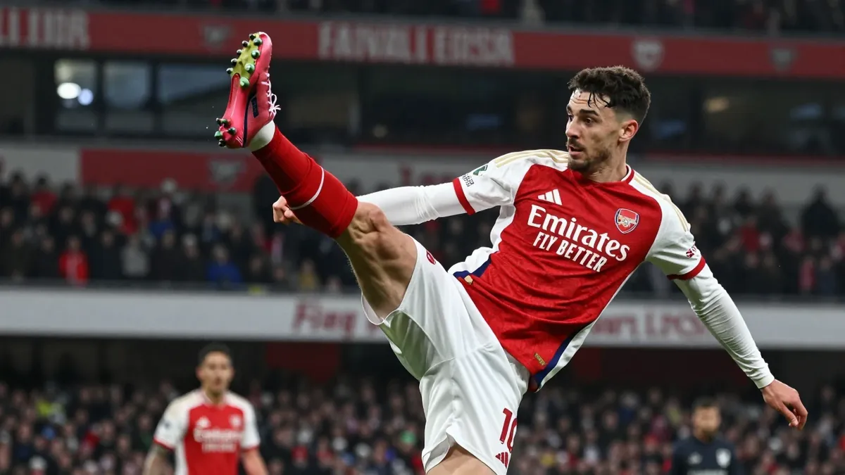 Arsenal's Gabriel avoided a red card for a kick on Chelsea's Emi Martinez, with Wayne Rooney calling him 'extremely...