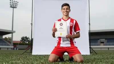 Arsenal's 16-year-old winger Max Dowman has been presented with three Guinness World Records for his historic...